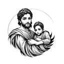 Father And Son Symbol tattoo design idea