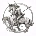 Sagittarius And Capricorn tattoo design idea