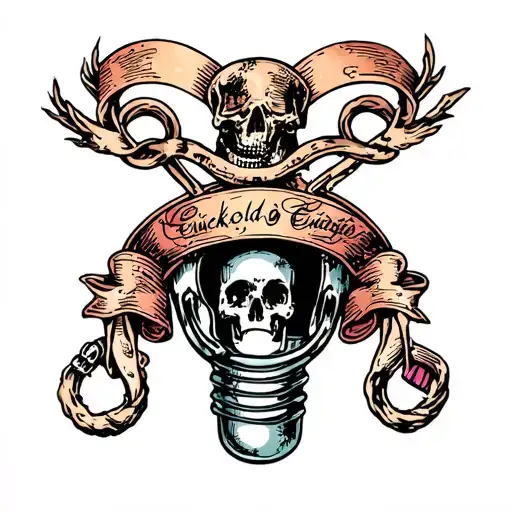 Cuckold chastity cage tattoo design idea