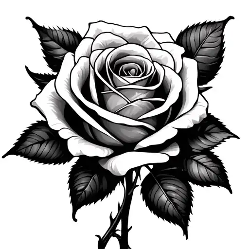 two roses intertwined tattoo design idea