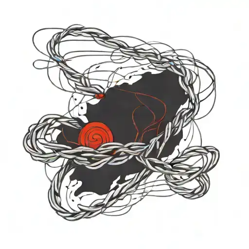 Red String Of Fate tattoo design idea