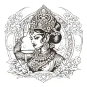 apsara dancer tattoo design idea