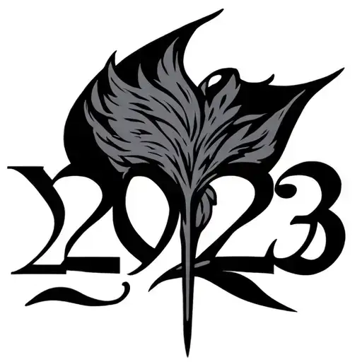 2023 Roman Numerals tattoo design idea