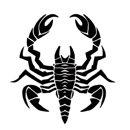 tribal scorpion  tattoo design idea