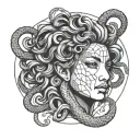 medusa head tattoo design idea