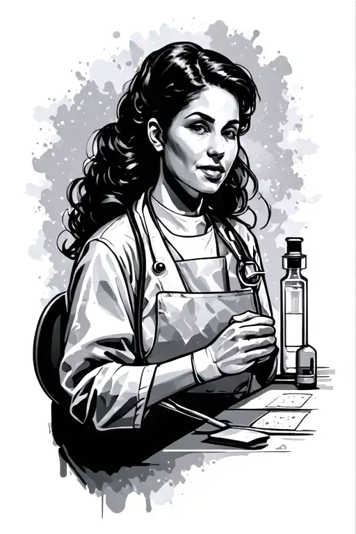 busdriving, cooking, anesthesia assissten, medical laboratory technician tattoo design idea