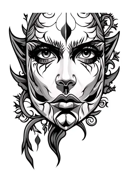 Pagan Face tattoos tattoo design idea