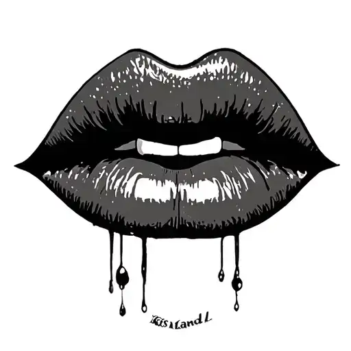 the Weeknd Kiss Land  tattoo design idea