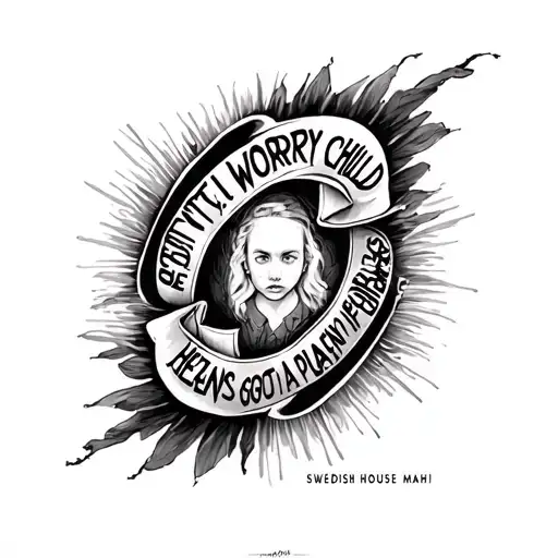 swedish house mafia dont u worry child see heavens got a plan for you tattoo design idea