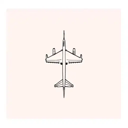 jet plane tattoo design idea