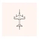 jet plane tattoo design idea