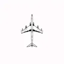jet plane tattoo design idea