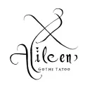 name Aileen gothic style tattoo design idea