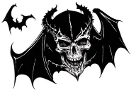 Deathbat tattoo design idea