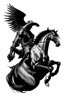 headless horseman tattoo design idea