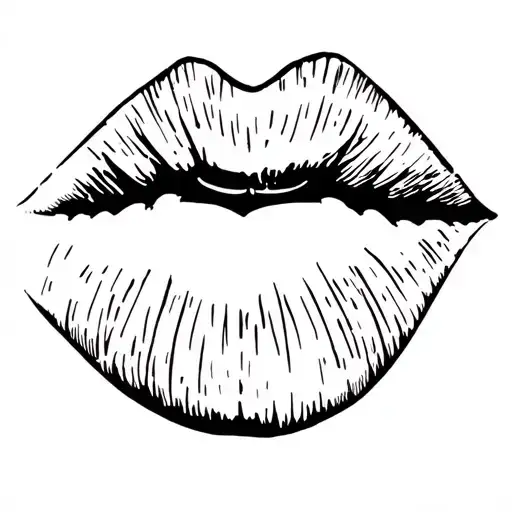 lexis lips tattoo design idea
