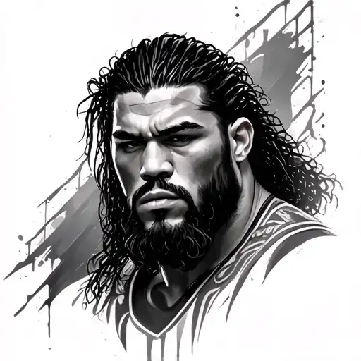 Roman Reigns tattoo design idea