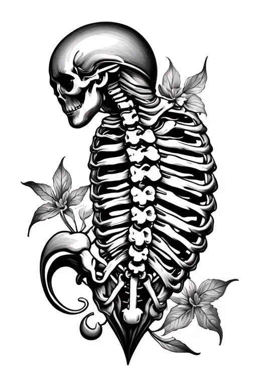 chiropractic  tattoo design idea