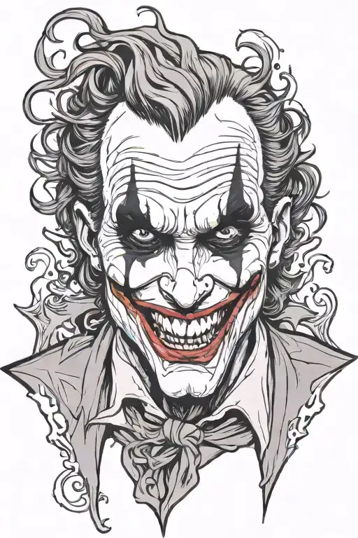 joker ha ha ha ha tattoo design idea