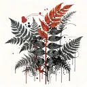 fern tattoo design idea