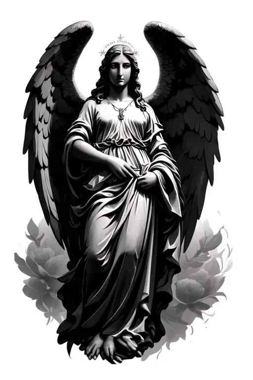 Guardian Angel tattoo design idea