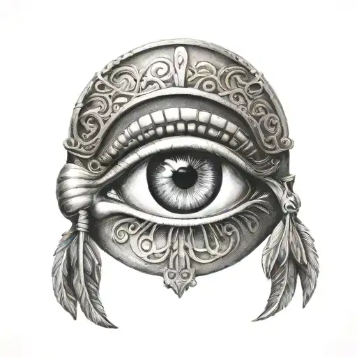 horus eye tattoo design idea