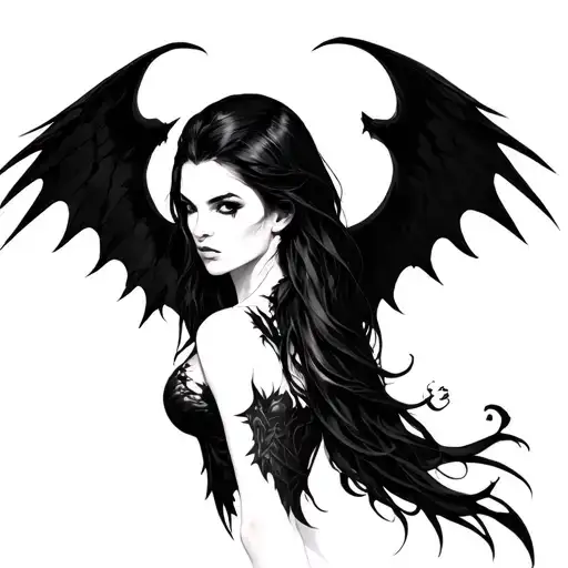 Morrigan tattoo design idea