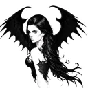 Morrigan tattoo design idea