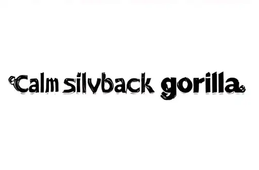 "Calm silverback gorilla 4" tattoo design idea