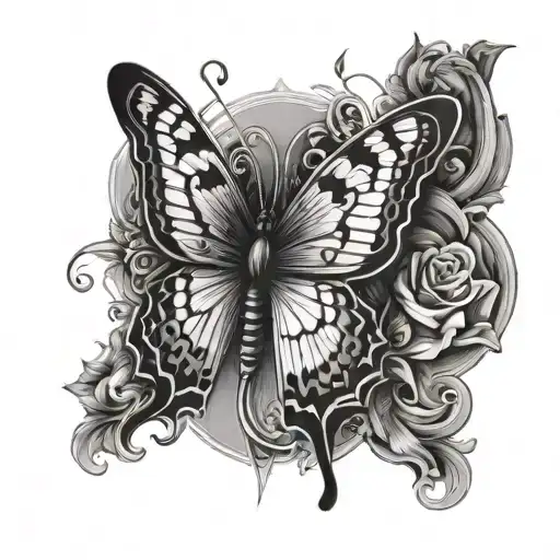 Butterfly, Faye valentine tattoo design idea
