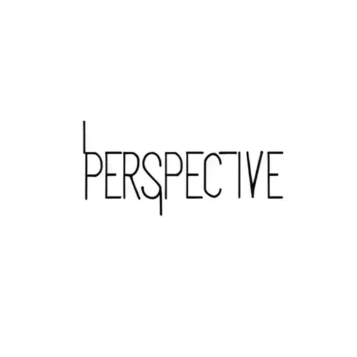 "PERSPECTIVE" word written tattoo design idea