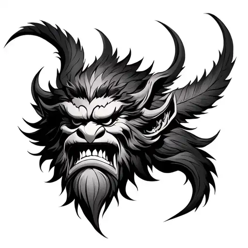 Narasimha tattoo design idea