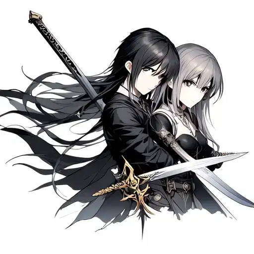 Sword Art online Kirito and asuna tattoo design idea