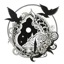 fantasy portal tattoo design idea