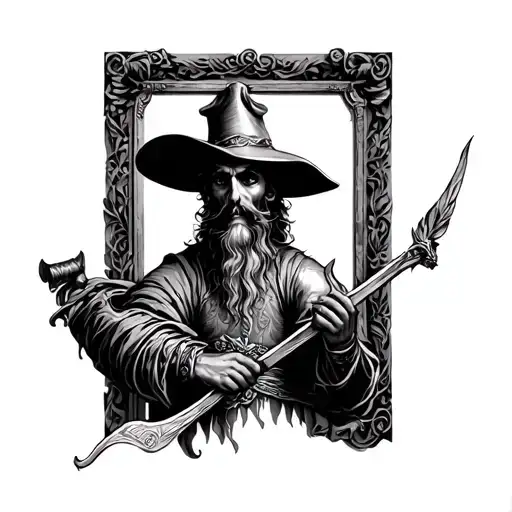 Don Quixote tattoo design idea