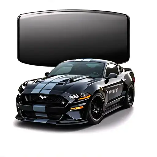 ford mustang logo tattoo design idea