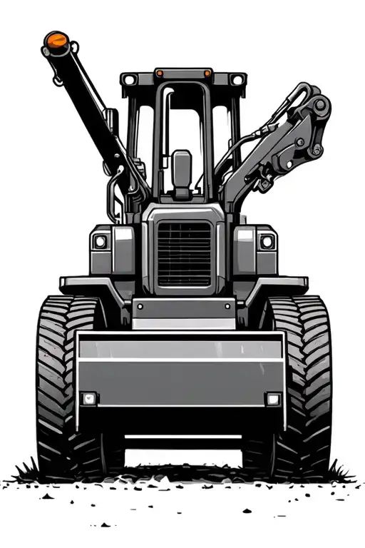 Heavy Equipment tattoo design idea