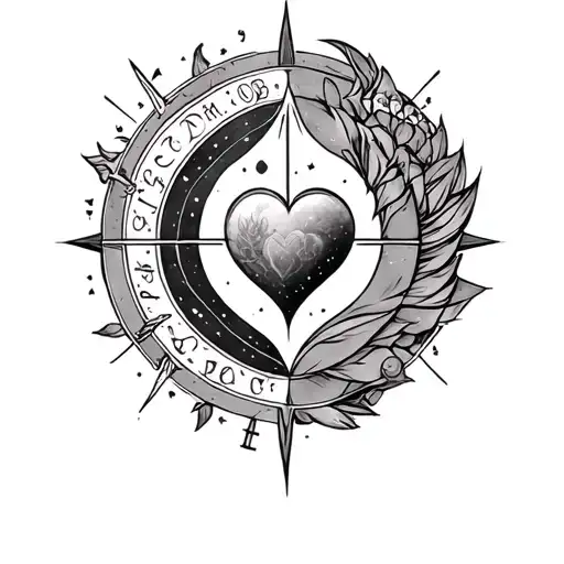 Jules 21.09.24 Astro Virgin Sign Eternal Love tattoo design idea