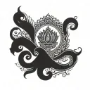 sneha & shubham name tattoo in one word written tattoo design idea