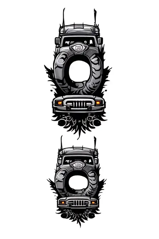 Jeep grill ring tatoo design tattoo design idea