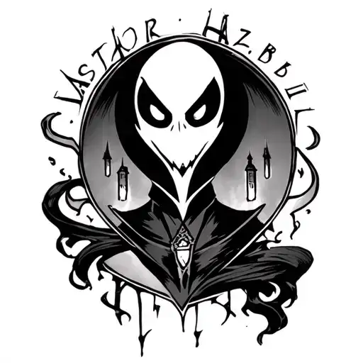 Alastor hazbin hotel tattoo design idea