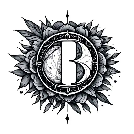 Numerology tattoo design idea