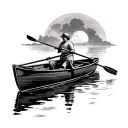 Rowing Boat tattoo design idea