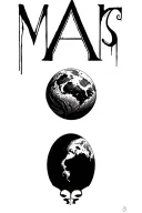"MARS" letters tattoo design idea