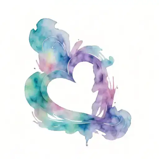  heart with the names kimberly and migual inside the heart tattoo design idea