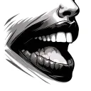 Throat tattoo design idea