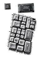 microchips with computer keys and a small processor tattoo design idea