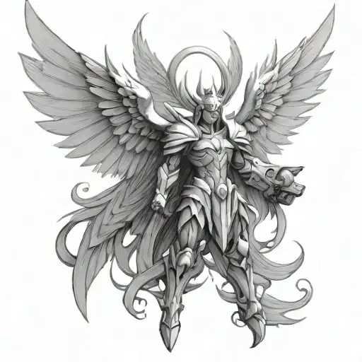 Angemon tattoo design idea