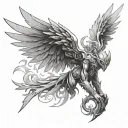 Angemon tattoo design idea