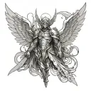 Angemon tattoo design idea